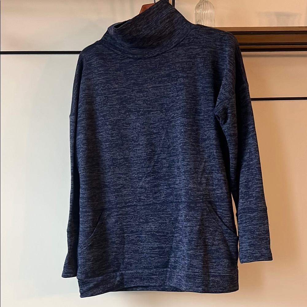 Women's Navy Blue Turtleneck Sweater